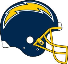 Stylish Blue Football Helmet with Yellow Lightning Bolt Design