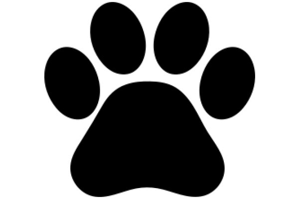 Simplistic Paw Print Icon