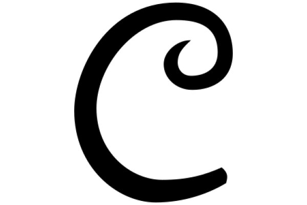 Simplicity in Design: A Black Swirl Logo