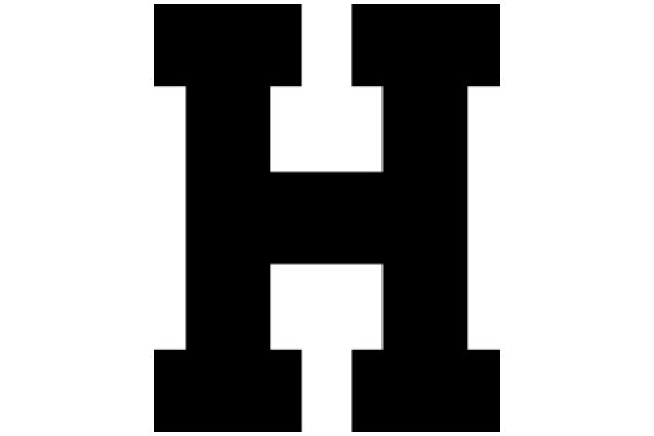 Monochrome Logo: A Stylized 'H' in