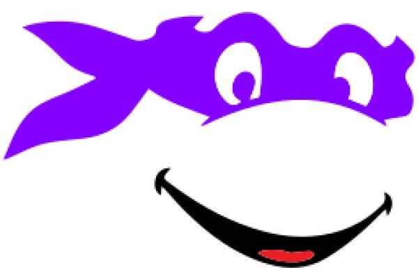 The Smiling Purple Ninja Turtle Logo