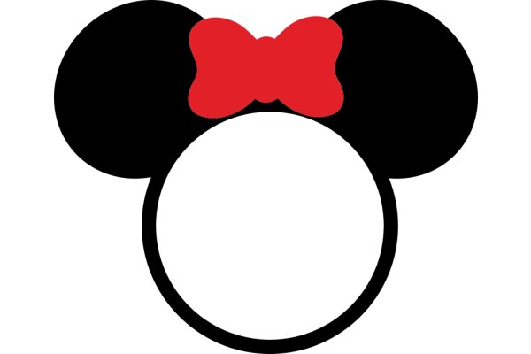 Minimalist Mickey Mouse Ear Logo