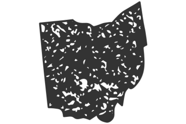 Silhouette of an Indiana State Map