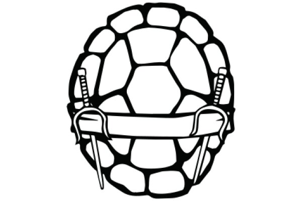 ASoccer Ball with Swords