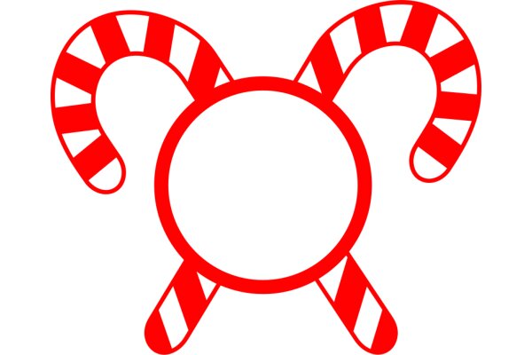 Red and White Candy Cane Logo