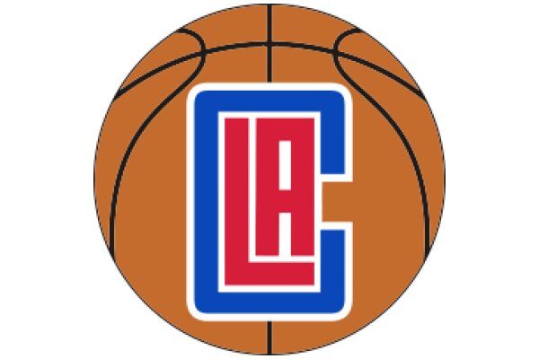 LA Clippers Logo on Basketball