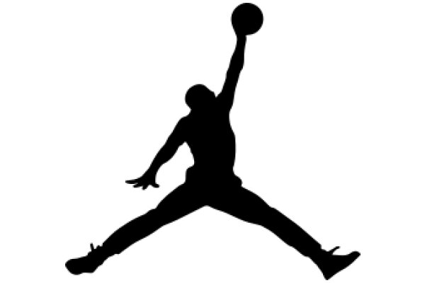 Silhouette of a Basketball Player in Action