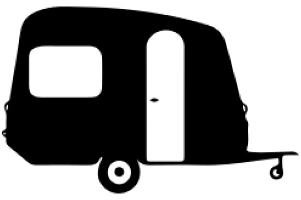 A Silhouette of a Camper Van