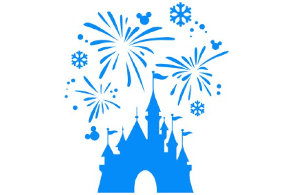 Celebrate the Magic of Disney with a Blue Fireworks Display