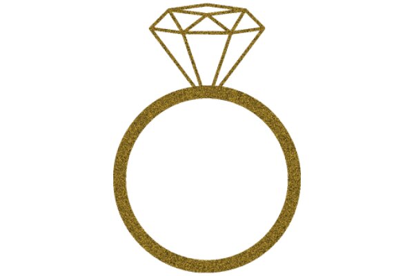 A Symbol of Love and Commitment: A Gold Ring with a Diamond Top