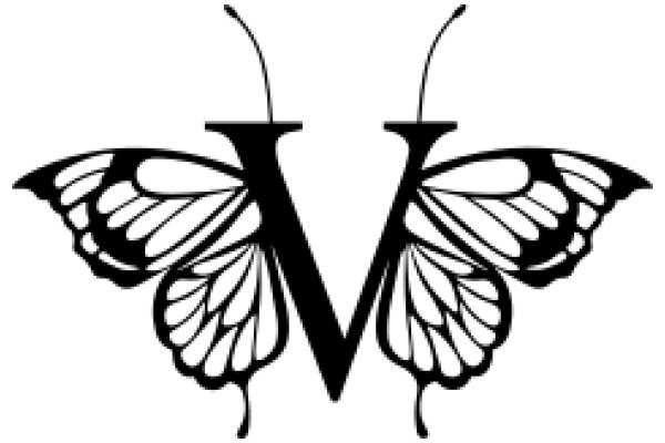 Elegant Butterfly Logo with the Letter 'V'