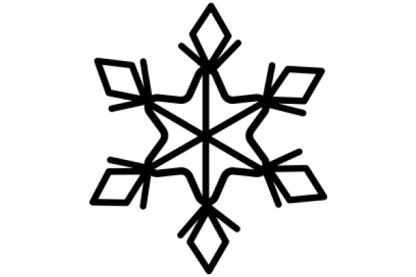 Stylized Snowflake Design