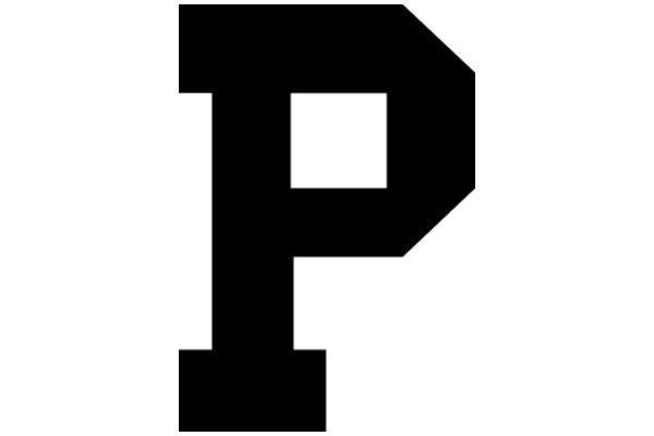 Simplistic Logo of the Letter 'P'