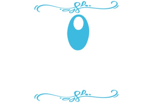 A Blue Egg with a Swirl Design