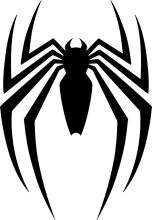 Black and White Spider Silhouette