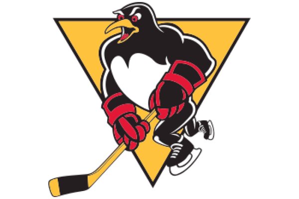 Penguin Hockey Mascot Logo