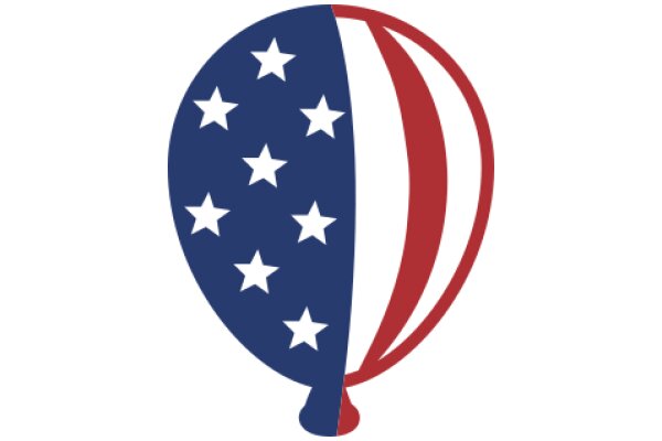 United States Flag with a Balloon Design