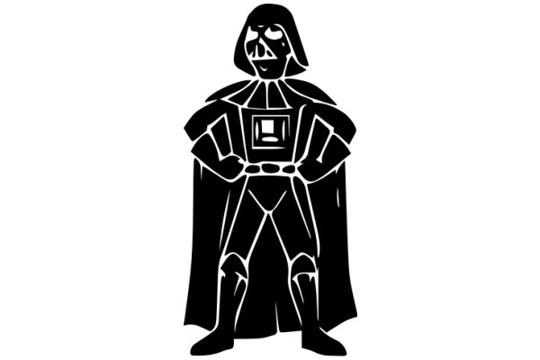 A Silhouette of Darth Vader, the Iconic Star Wars Villain