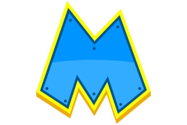 Vibrant 3D Logo of the Letter 'M'