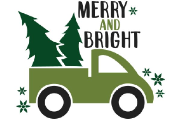 Merry and Bright: A Festive Truck Illustration