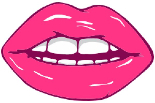 Vivid Pink Lipstick Illustration