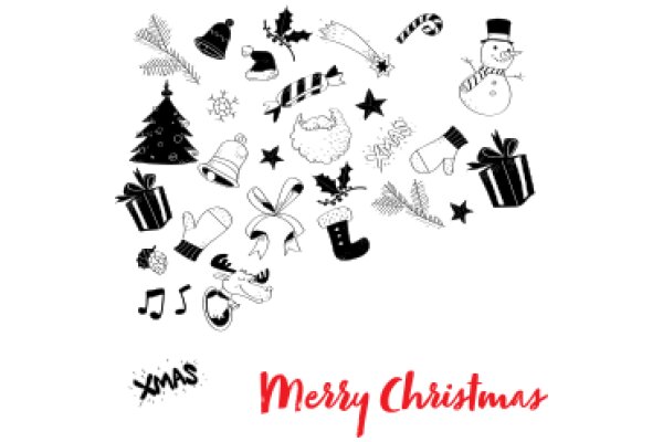 Merry Christmas: A Festive Collection of Holiday Symbols and Wishes