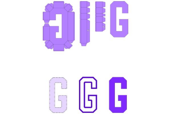 Alphabet Art: A Collection of Purple Letter Designs