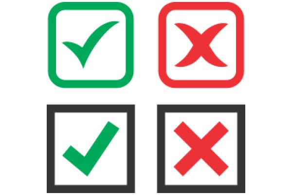 A Collection of Approval Icons in Square Formats