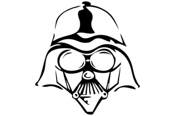 Stylish Logo of Darth Vader's Helmet