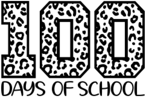 Celebrating 100 Days of School with a Leopard Print Number 100