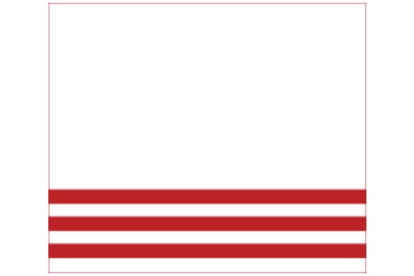 A Red and White Banner with a White Background