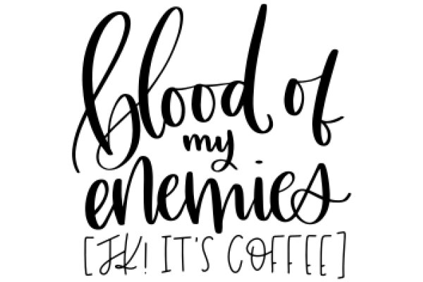 Blood of My Enemies: It's Coffee!