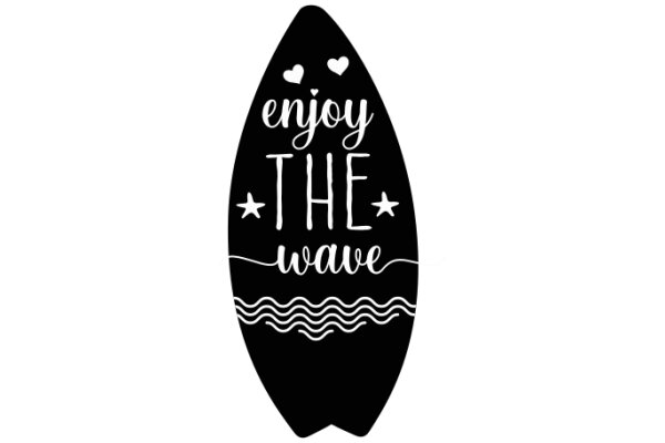 Enjoy the Wave: A Surfing-Inspired Quote Art