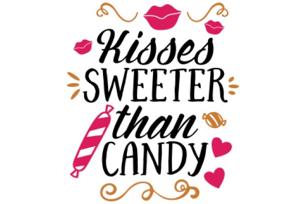 Kisses, Sweets, and Candy: A Playful and Delightful Graphic Design