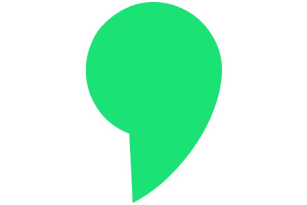 Simplistic Green Speech Bubble Icon