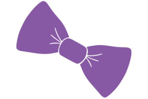 A Purple Bow on a White Background