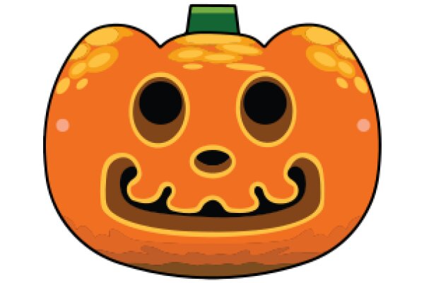 Happy Halloween with a Smiling Pumpkin Emoji!