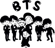 BTS: A Black and White Tribute to the K-Pop Sensation