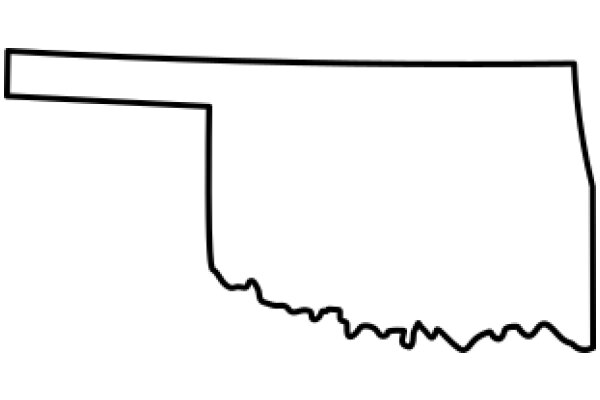 A Simple Line Drawing of a State Border