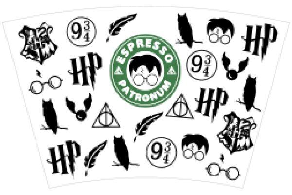 A Collection of Iconic Symbols from the Harry Potter Series