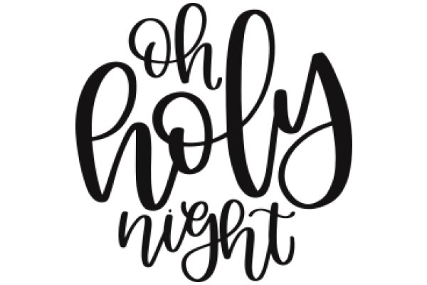 Oh Holy Night: A Graphic Design of a Festive Greeting