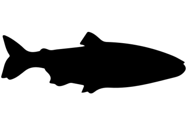 Silhouette of a Fish: A Simple yet Captivating Artwork