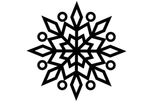 Stylized Snowflake Design