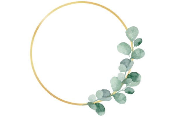 A Delicate Watercolor Leaf Garland