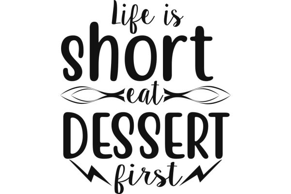 Life's Short, Eat Dessert First: A Motivational Quote