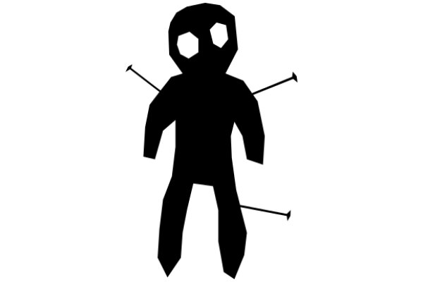 Silhouette of a Figure with Arms and Legs