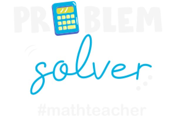 Math Teacher's Problem-Solving Tool: A Blue Calculator with a Yellow Display