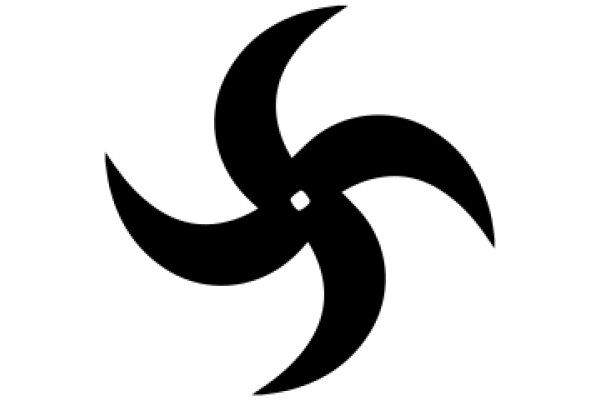 Stylized Black Swastika Design