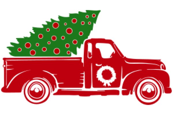 Holiday Delivery: A Christmas Tree in a Red Truck