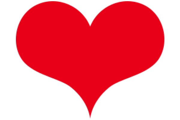 A Solid Red Heart Shape